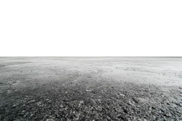 Weathered concrete surface with visible cracks and texture isolated on transparent background. Concrete floor isolated on white background.