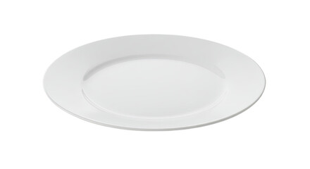 Simple White Ceramic Dinner Plate 2.