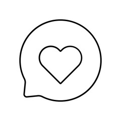 Comment Speech Bubble Message Line Icon