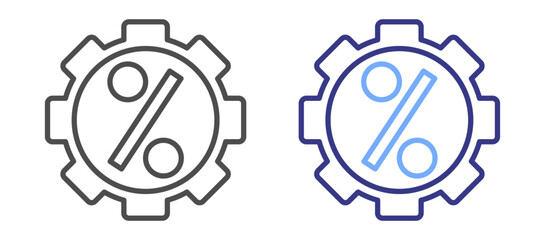 Percentage icon color