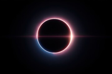 A circular solar eclipse in space