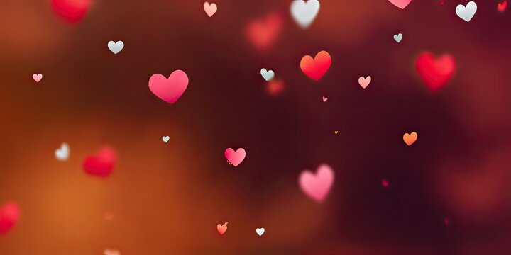 Abstract hearts background