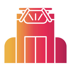 supermarket Gradient icon