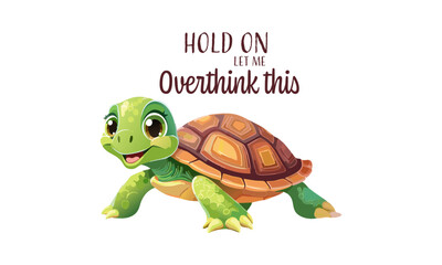 Motivational Cartoon Character Art for Positive Prints & Wallpapers