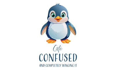 Motivational Cartoon Character Art for Positive Prints & Wallpapers