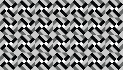 Grayscale diagonal tile with bold X-shaped repetition