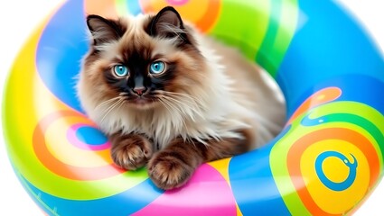 cat with blue eyes