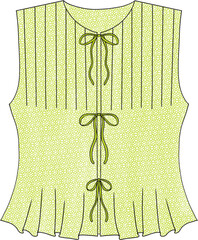 light green patterned blouse
