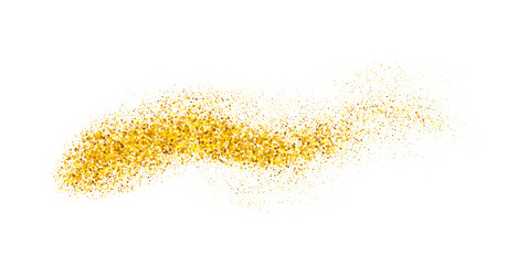 Gold glitter swash shiny stroke shape, luxury party brush, element	