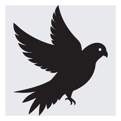 Pair of Budgies Silhouette Vector &ndash; Parakeet SVG Clipart