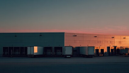 Obraz premium Warehouse at dawn