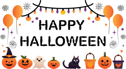 Halloween set vector shape