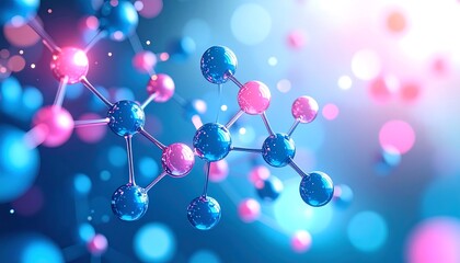 Abstract molecule illustration