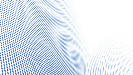 Blue Halftone Abstract Background with Polkadot Pattern for Modern Design and Digital Visuals