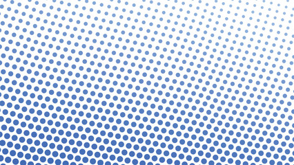 Blue Halftone Abstract Background with Polkadot Pattern for Modern Design and Digital Visuals