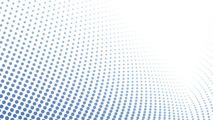 Blue Halftone Abstract Background with Polkadot Pattern for Modern Design and Digital Visuals