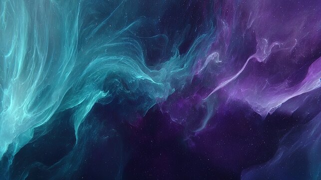 Abstract Colorful Space Nebula Background - Powered by Adobe