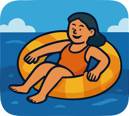 와 여름이다 - 해변1 summer beach cartoon1
