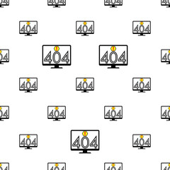 Error 404 Page Icon Seamless Pattern M_2302005