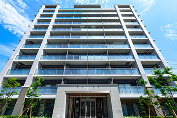 重厚感ある外観が印象的な高級新築マンション