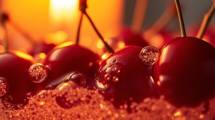 Bubbles on Cherries

