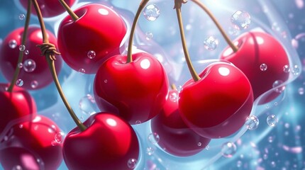 Bubbles on Cherries

