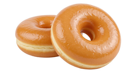 Isolated Glazed Doughnuts