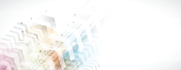 Abstract high technology and science network connection background