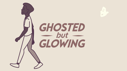 Fototapeta premium Overcoming Heartbreak with Resilience and Hope in an Emotional Graphic Illustration