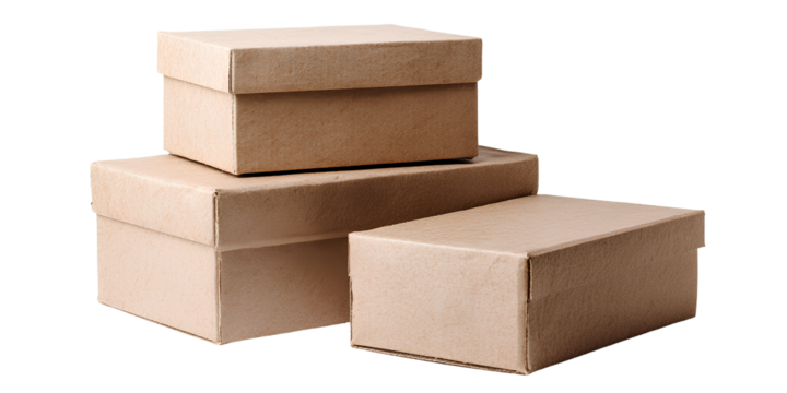 cardboard boxes Isolated on a Transparent Background PNG