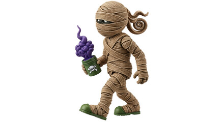 Isolated Mummy Cartoon