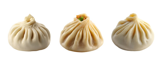 Fresh steamy modak dumpling transparent background, png