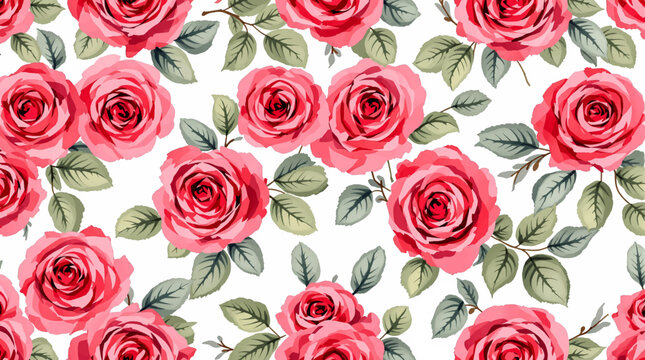 seamless pattern with roses