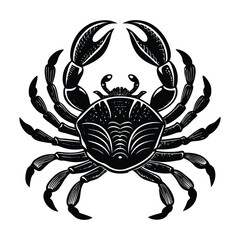 Fototapeta premium Vector illustration of an abstract background with a scorpion tattoo design