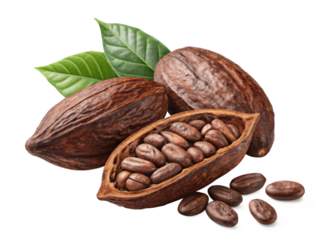 Cocoa Beans Unveiling the Secrets of Chocolates Origin Isolated On Transparent Background