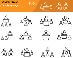 A group of people seated around a presentation screen or speaker podium. Symbolizes meetings, discussions, professional networking, seminars, and corporate or academic events.