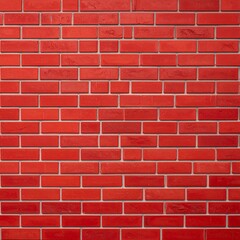 Obraz premium Vibrant Red Brick Wall Texture Background Image.
