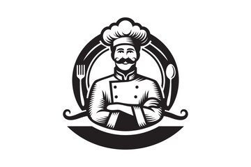 Professional Chef Logo Vector – Perfect for Restaurant Branding and Culinary Projects