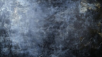 Obraz premium Textured abstract background with subtle grunge and distressed vintage paint strokes in dark blue tones