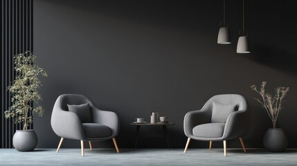 Modern minimalist living room scene (14)