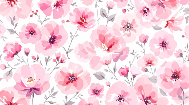 Flower watercolor illustration. Hand-made synthesis. A no-cosplay idea. Designs for sealing surfaces, gross items, basic items, packaging