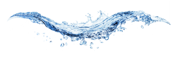 water splash on transparent background