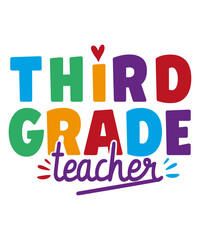 Third Grade Teacher SVG PNG, Teacher Life Svg, 3rd Grade Teacher Svg, Made To Teach Svg, Loved Teacher Svg, Third Grade Svg, 3rd Grade Svg