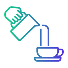 barista Line Gradient Icon