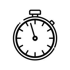 stopwatch, timer - vector icon