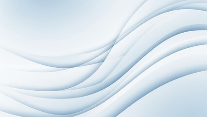 Obraz premium Abstract Blue and White Wave Background