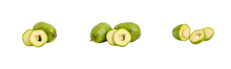 ambarella fruits isolated on transparent background.