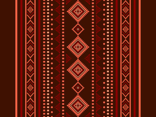 Southwest Native seamless pattern ethnic tribal Aztec geometric Navajo Native American fabric colorful design vector for textile print