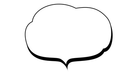 シンプルな吹き出し