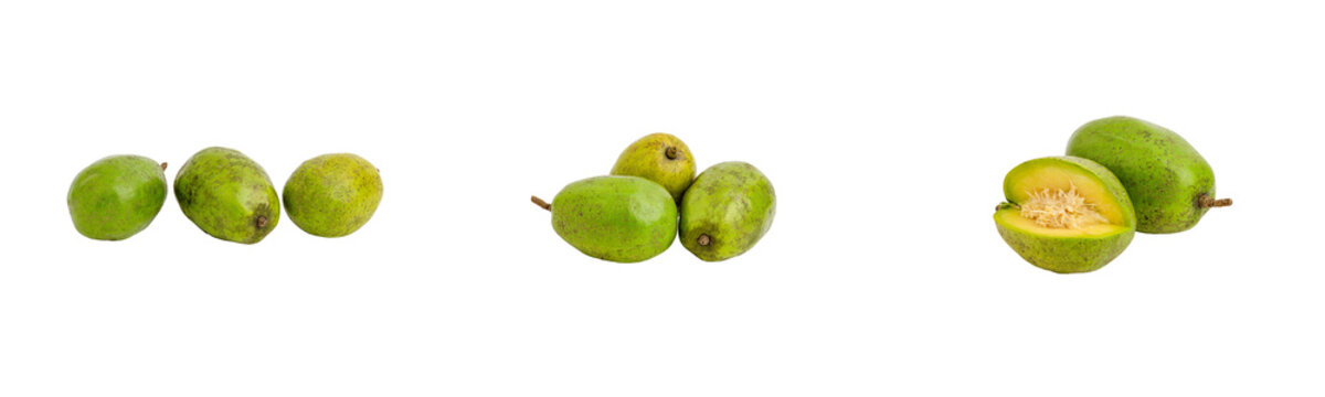 ambarella fruit isolated on transparent background